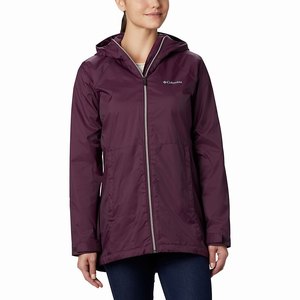Columbia Chaqueta De Lluvia Switchback™ Lined Mujer Rosas Oscuro (573LCJXYG)